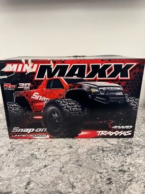 Mini Maxx Traxxas Snap-on Red & Black RC Monster Truck